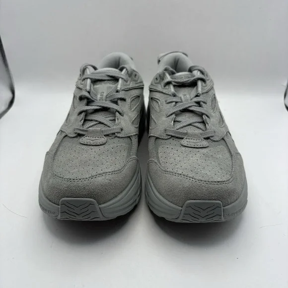 Hoka One One Men 8.5 Women's 9.5 Clifton L Suede Limestone Grey Running Shoe